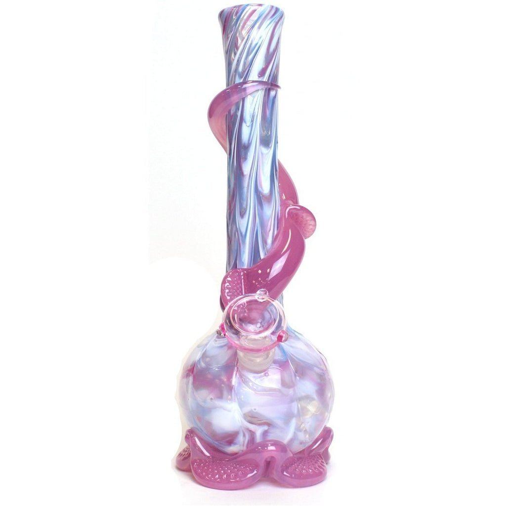 Noble Glass - Small - Cotton Candy w/ Pinch Wrap - Groovy Glassware