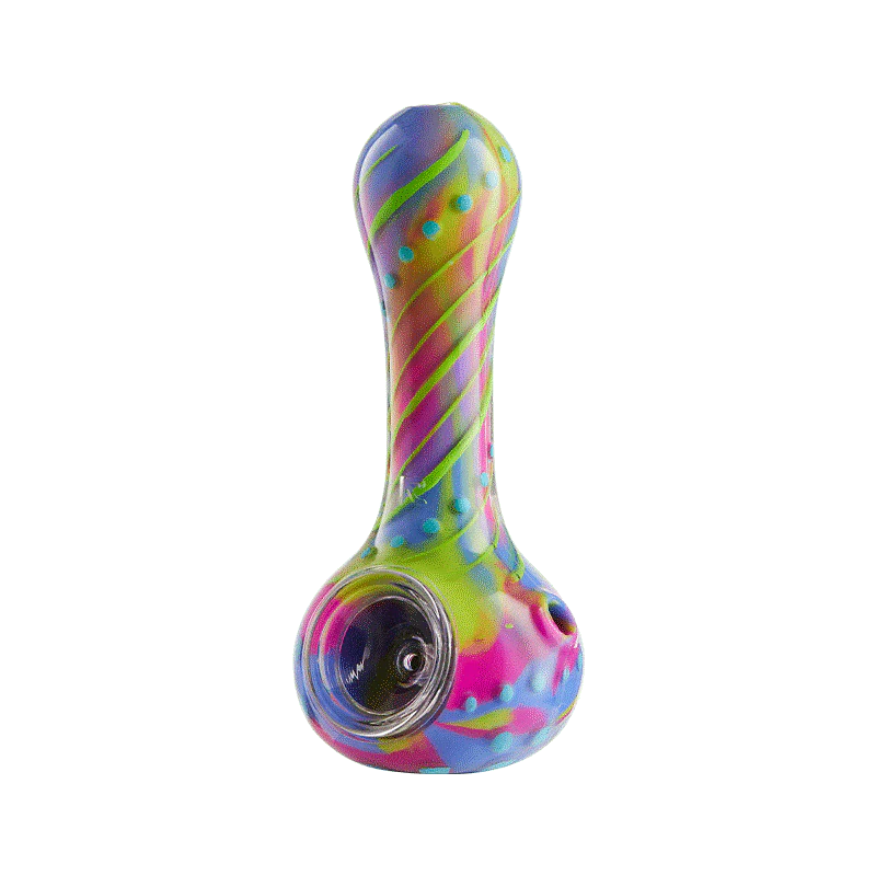 Eyce Oraflex Spoon Pipe - Floral - Groovy Glassware