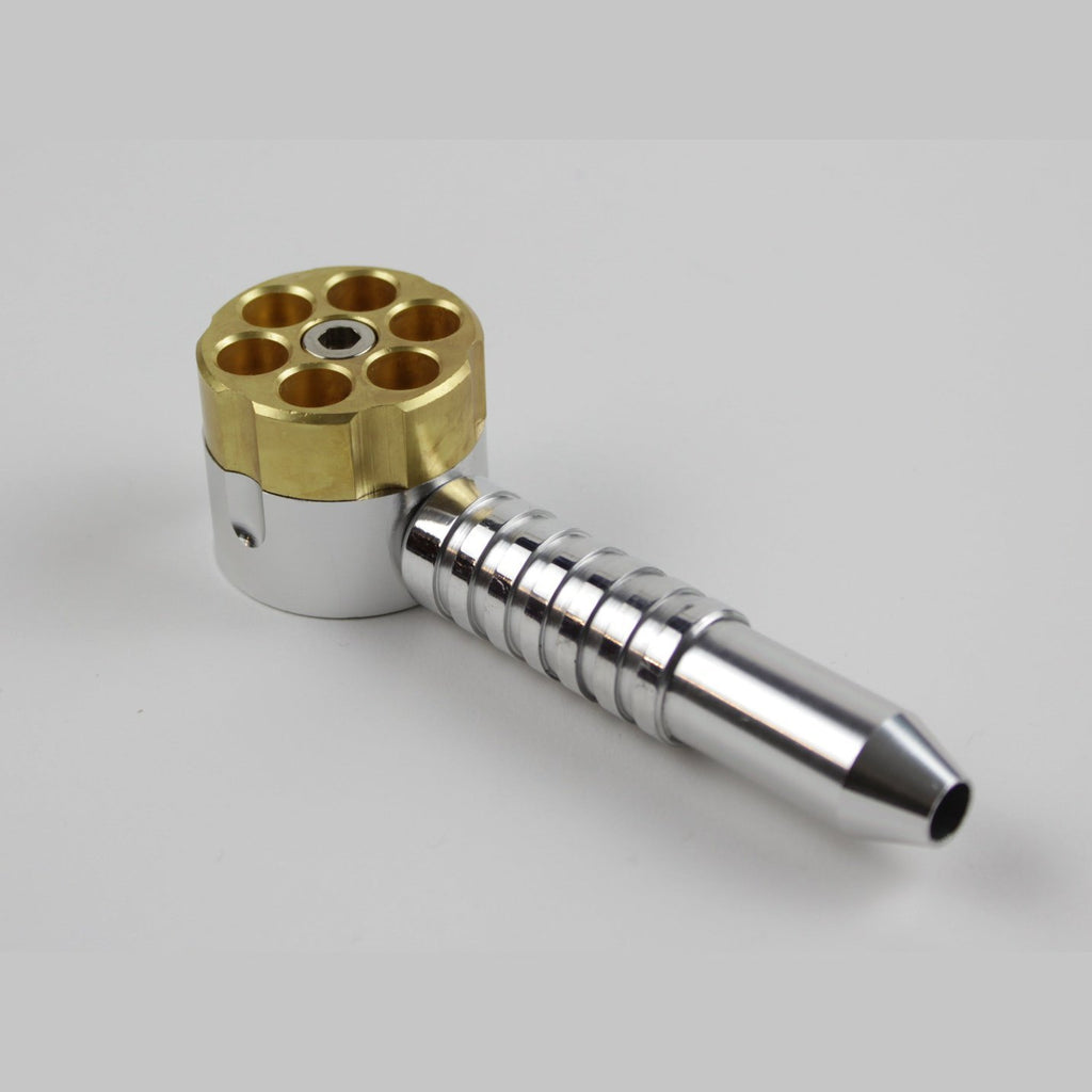 Six Shooter Revolver Pipe - Groovy Glassware