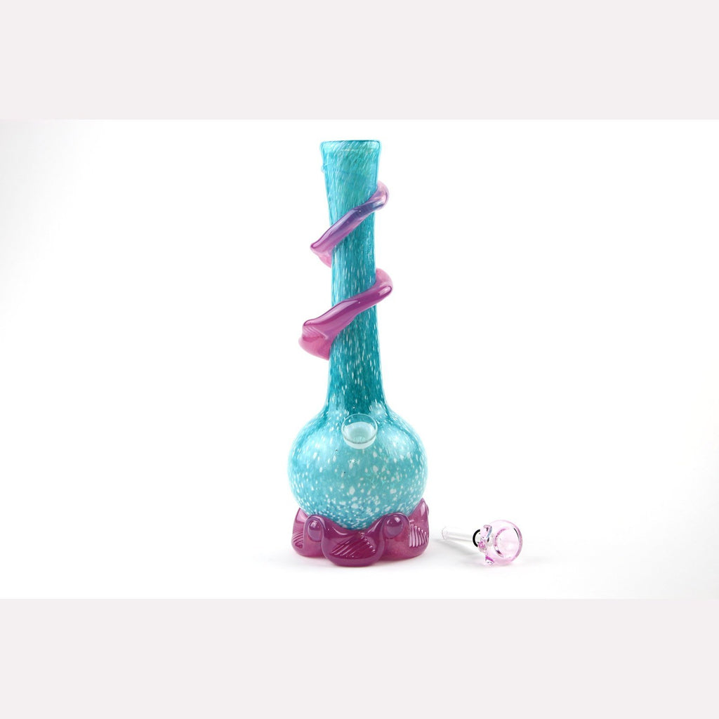 Noble Glass - Small w/ Wrap - Pink & Blue - Groovy Glassware