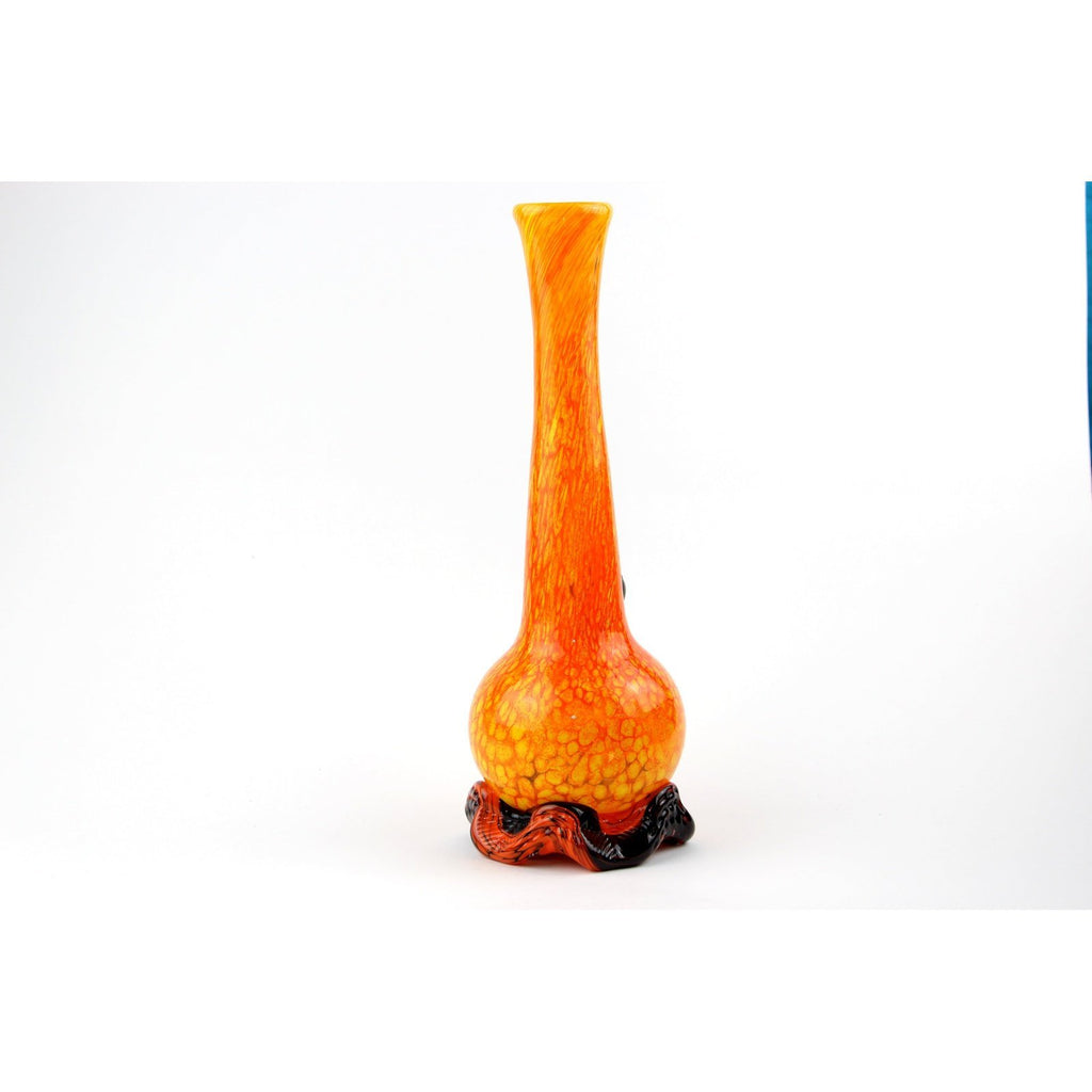 Noble Glass - 14mm Small - Orange & Black - Groovy Glassware