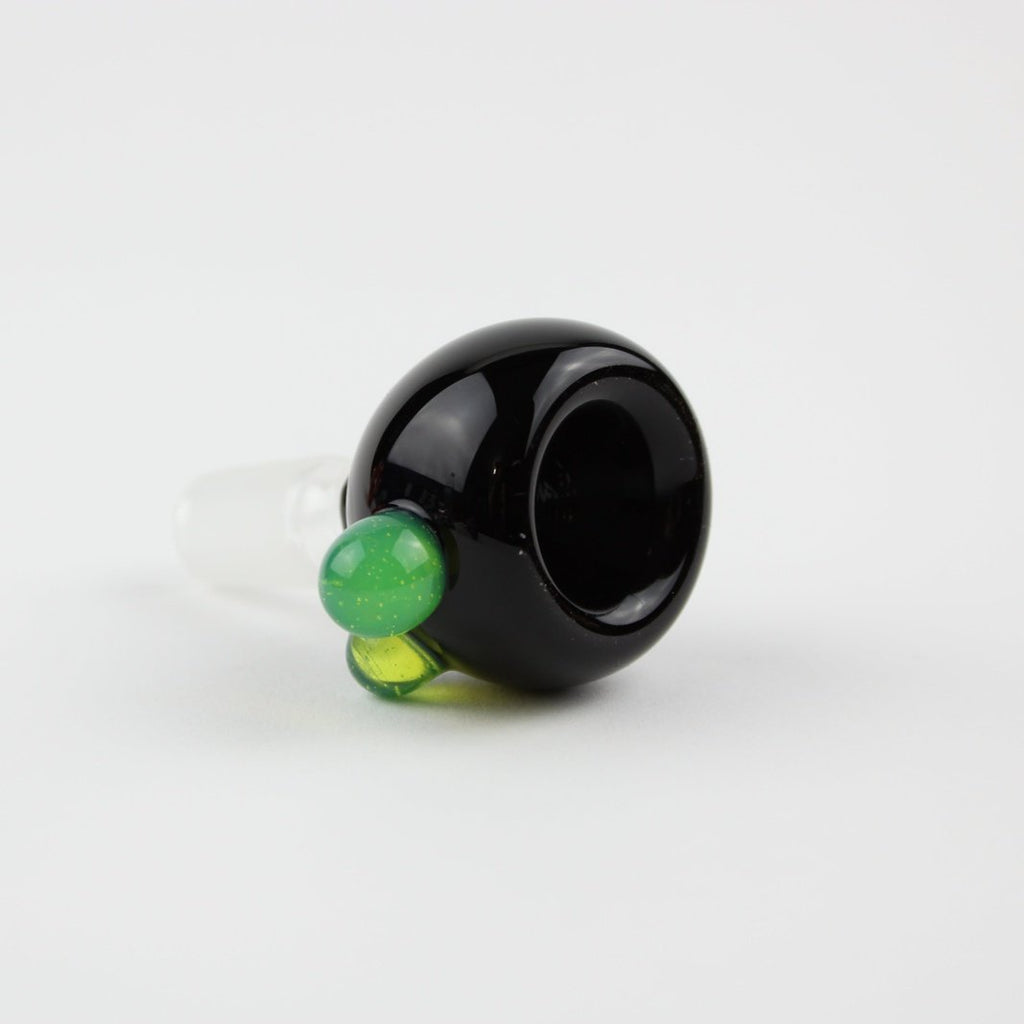 AG - Black w/ Slyme Accents - 14mm - Groovy Glassware