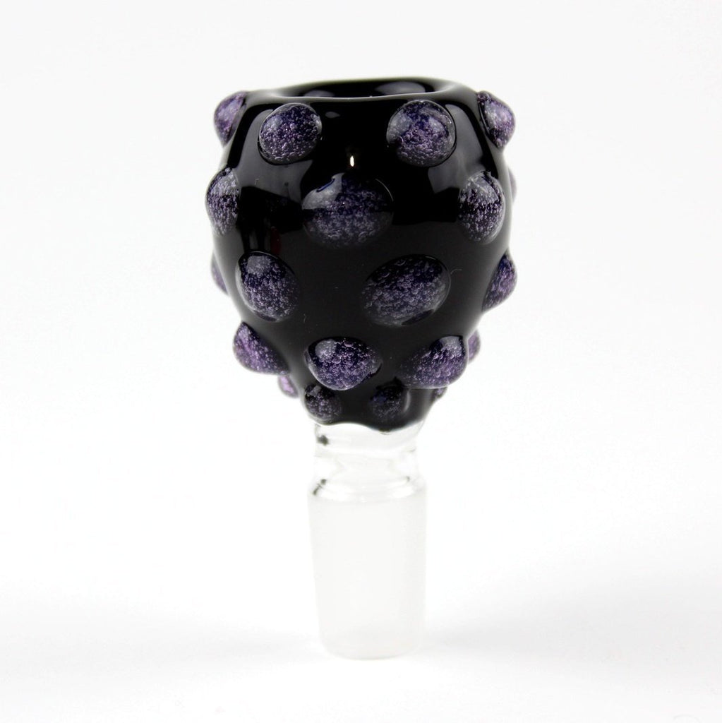 Black/Purple Warts Slide - Groovy Glassware