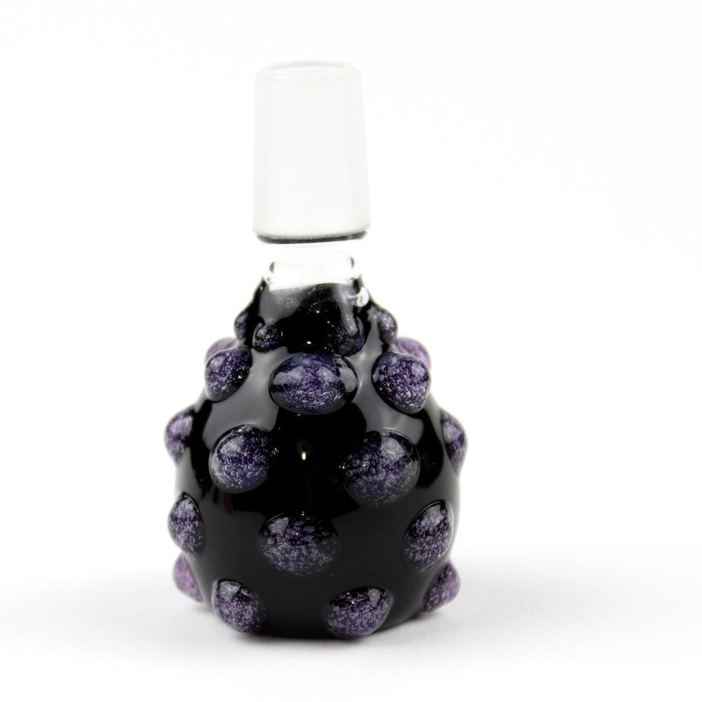 Black/Purple Warts Slide - Groovy Glassware