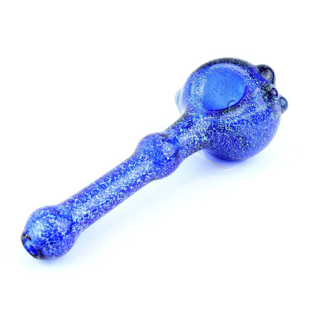 HGD Deep Blue Dichro Spoon - Groovy Glassware