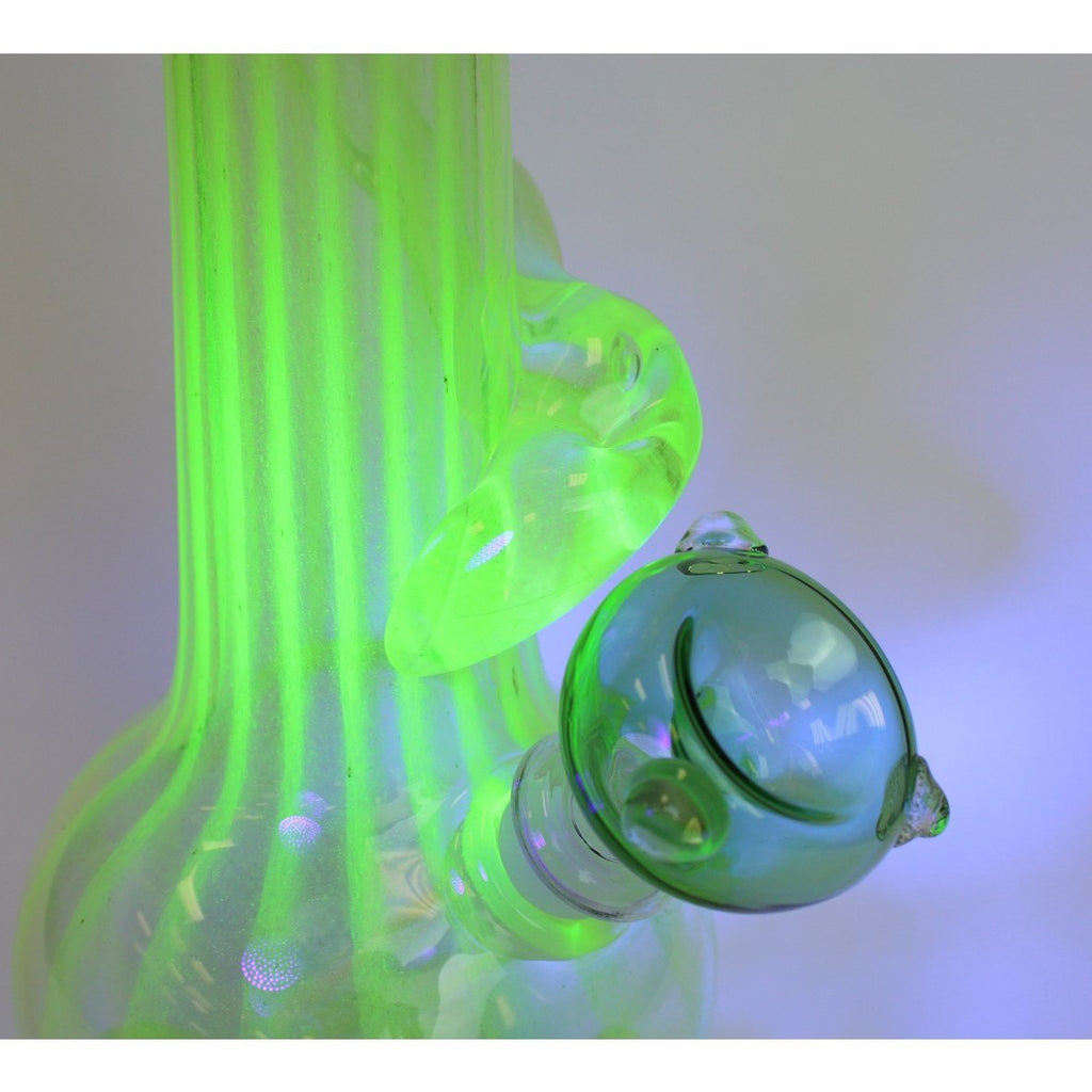 Noble Glass - Small - UV Reactive Stripes - Groovy Glassware