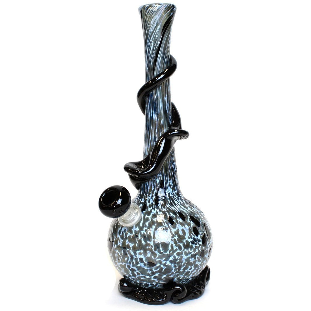 Noble Glass - Small - Black Lightning w/ Wrap - Groovy Glassware