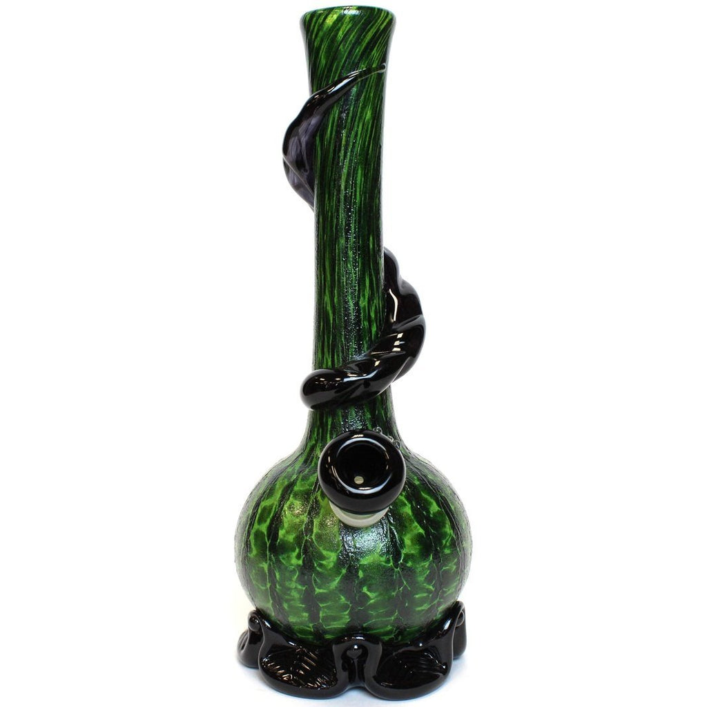 Noble Glass - Small - Watermelon w/ Black Wrap - Groovy Glassware