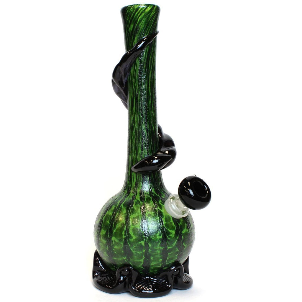 Noble Glass - Small - Watermelon w/ Black Wrap - Groovy Glassware