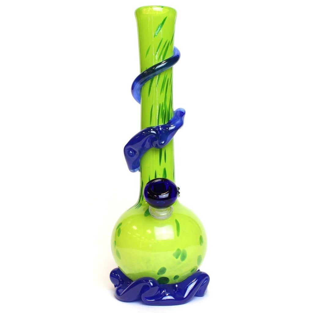 Noble Glass - Small - Funky Leprechaun w/ Blue - Groovy Glassware
