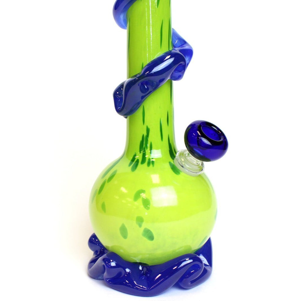 Noble Glass - Small - Funky Leprechaun w/ Blue - Groovy Glassware