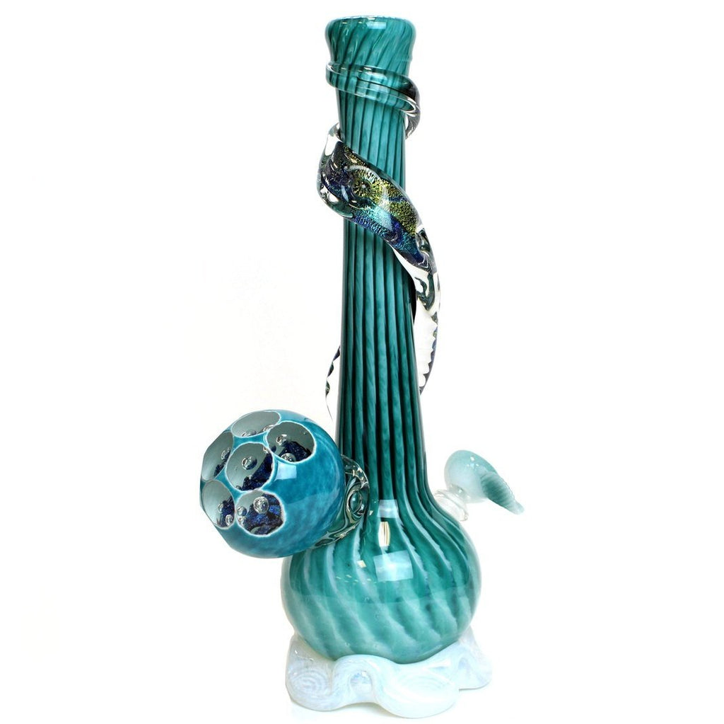Noble Glass - Jewel Cut w/ Dichro - Sky Blue - Groovy Glassware