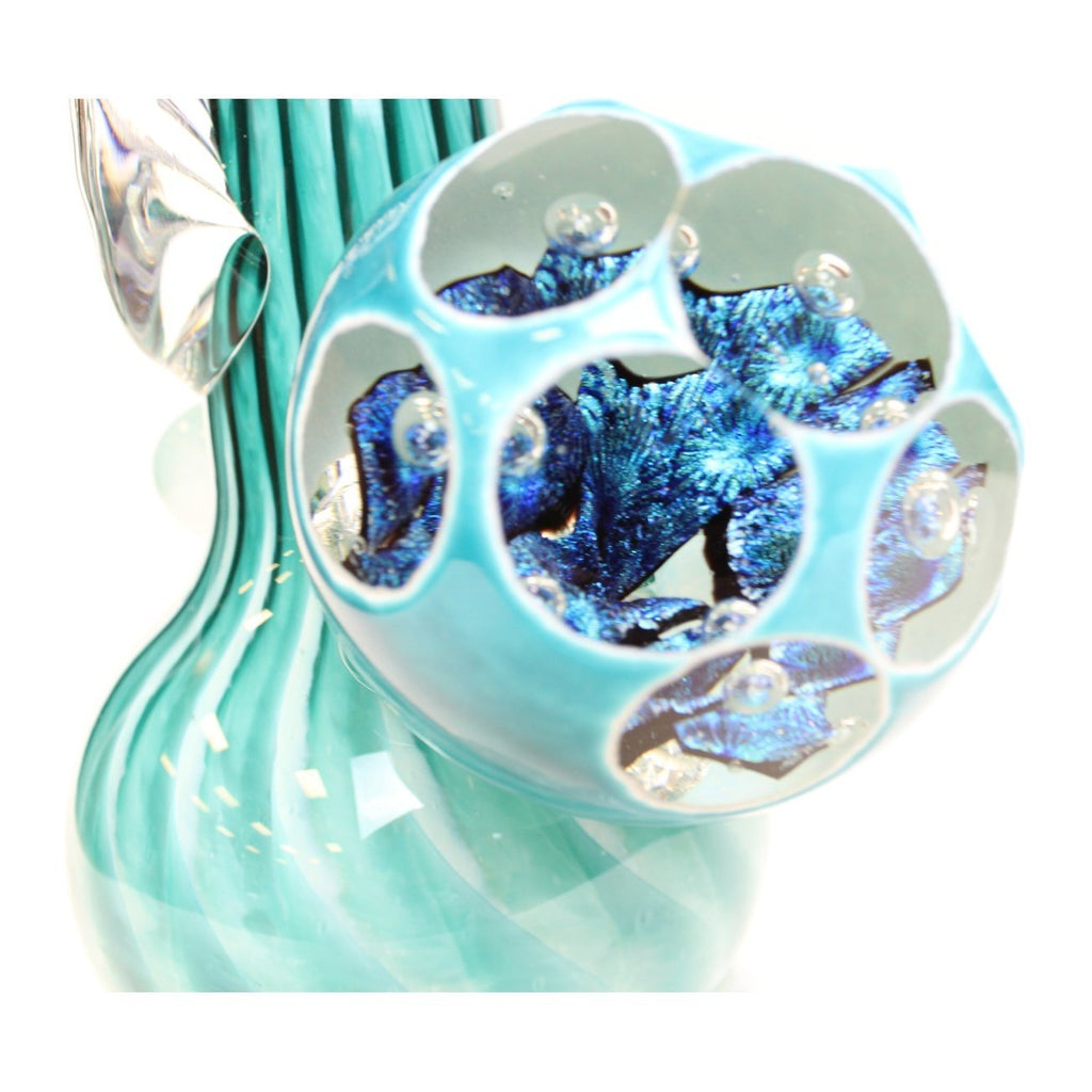Noble Glass - Jewel Cut w/ Dichro - Sky Blue - Groovy Glassware